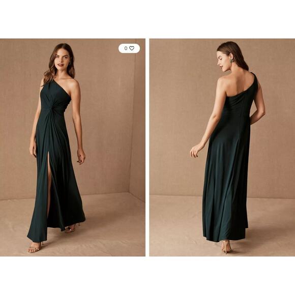 BHLDN Brixen Dress Dark Emerald - Size 16 - Picture 2 of 12
